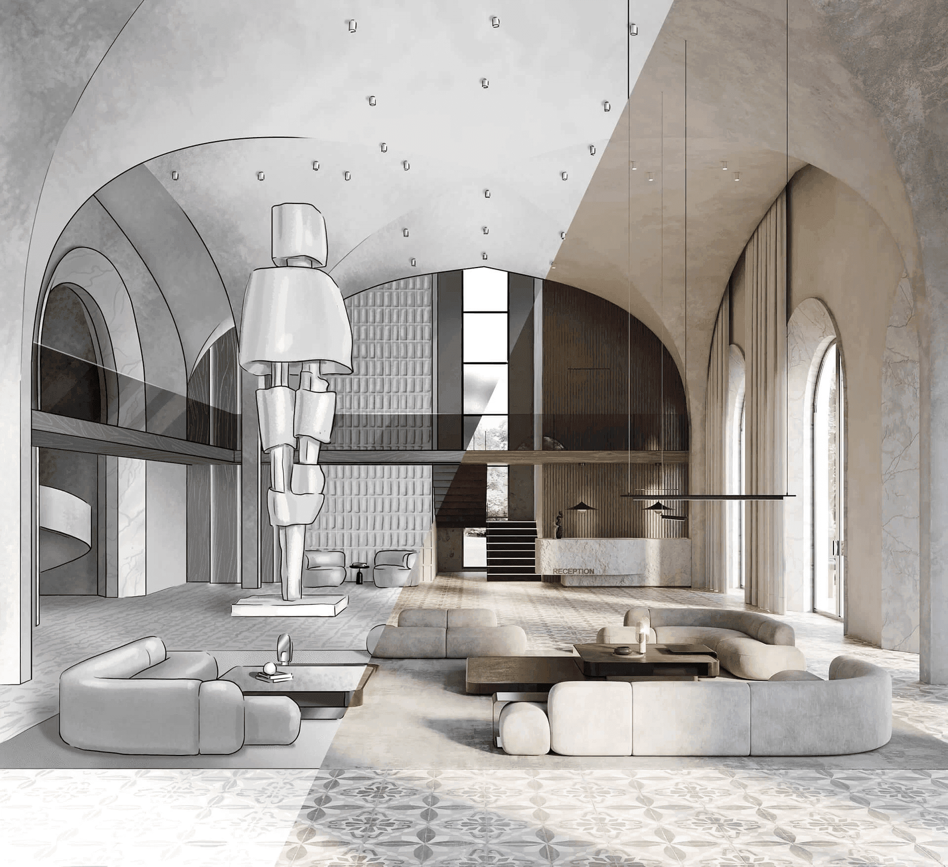 Modern interior design by Chameleon Interior, Montreal